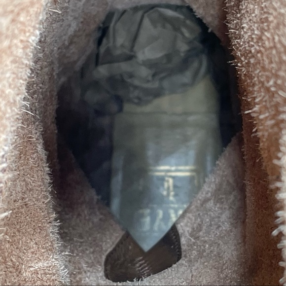 Frye Veronica Slouch Brown Leather Moto Booties Boots Women’s Size 8.5 Narrow - Picture 8 of 10